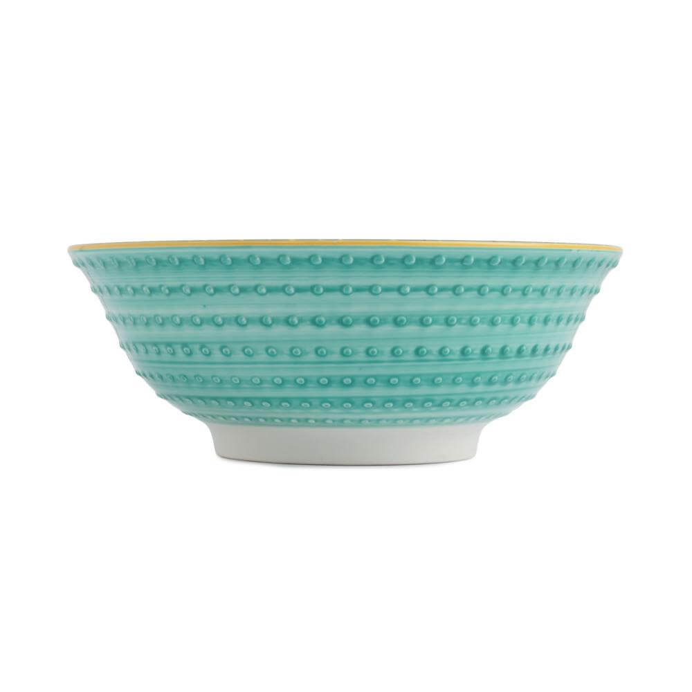 Kitchencraft Mikasa Ramen Bowl Indigo Chevron 21cm